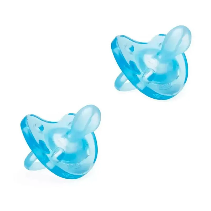 Chupeta Soft Silicone 2uni. (16 A 36 Meses) Azul - Chicco