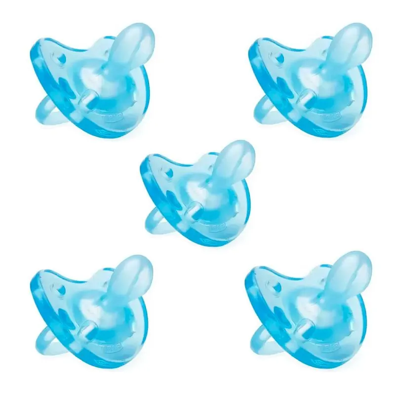 Chupeta Soft Silicone 5uni. (16 A 36 Meses) Azul - Chicco
