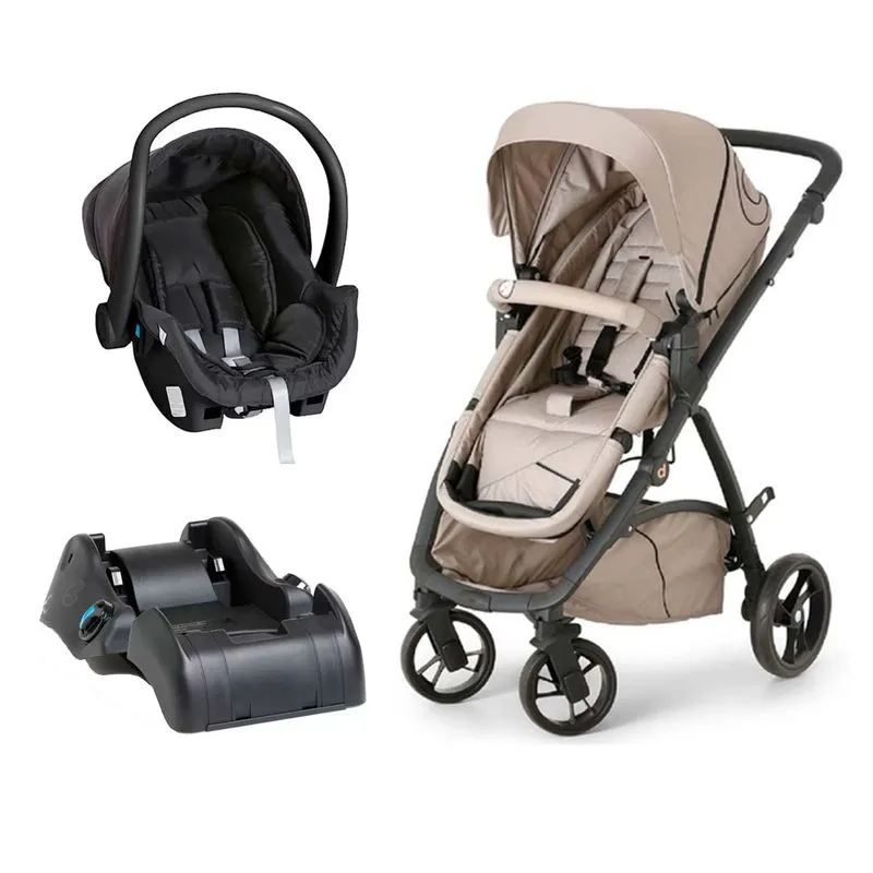 Travel System Maly Bege Com Bebê Conforto E Base - Dzieco