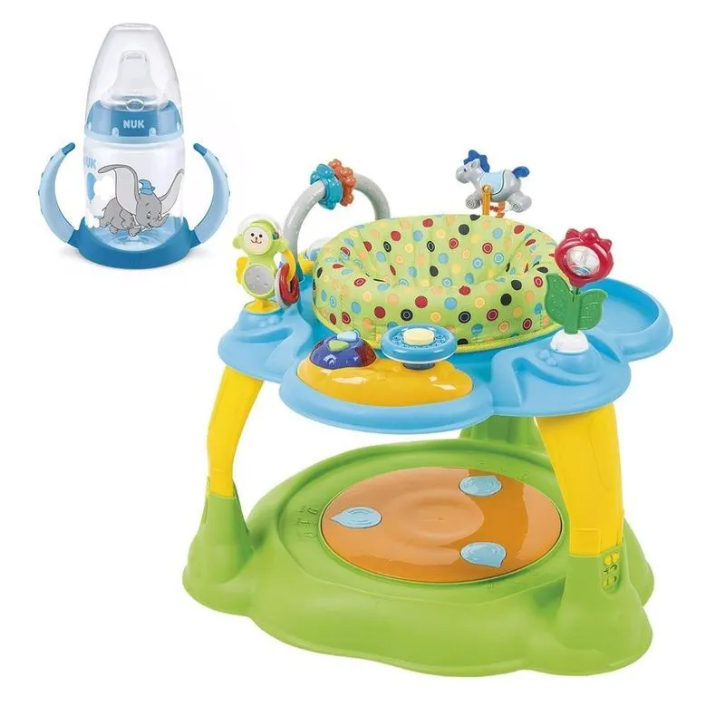 Kit Centro De Atividades Com Copo De Treinamento Dumbo Azul