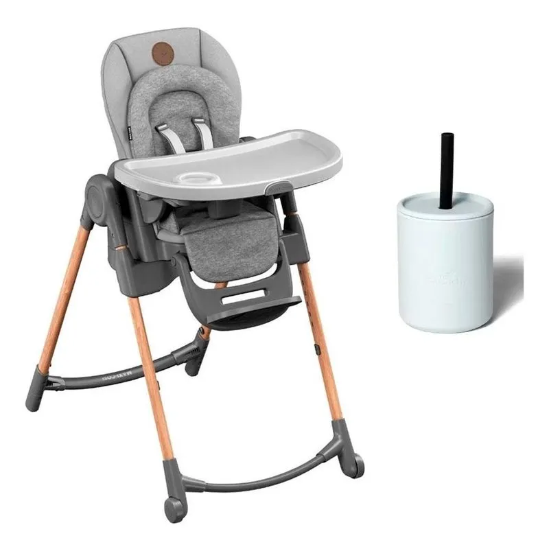 Cadeira Minla Grey Maxi Cosi Com Copo De Silicone Com Canudo
