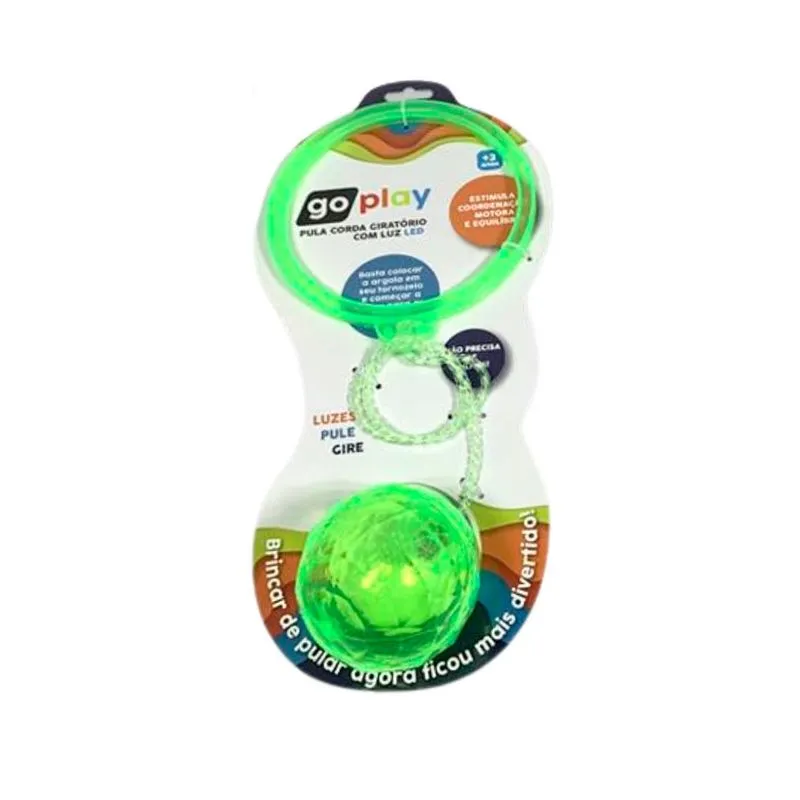Go Play Spin Ball Pula Corda Giratório Verde - Multikids