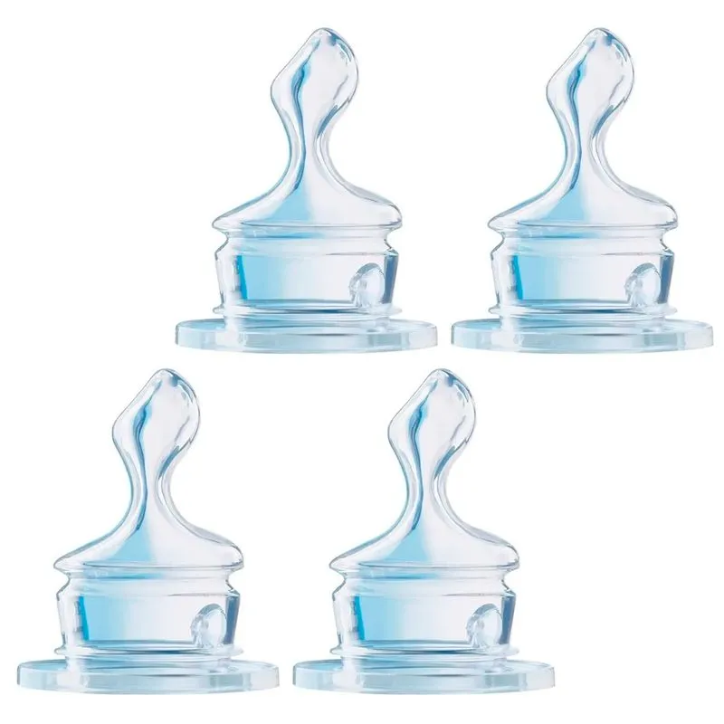 Bico Classic Silicone Liq. Engrossados (+6m) 4 Uni - Nuk