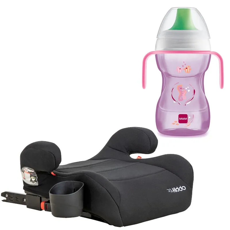 Assento Booster Kiddo Fika+ Com Copo Mam Fun To Drink Rosa