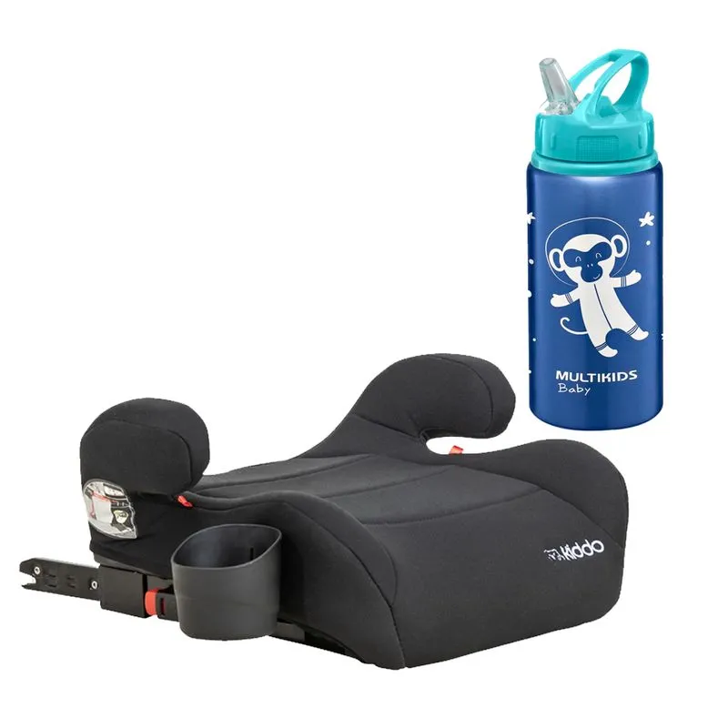 Assento Booster Fika+ Kiddo Com Garrafinha De Alumínio Azul