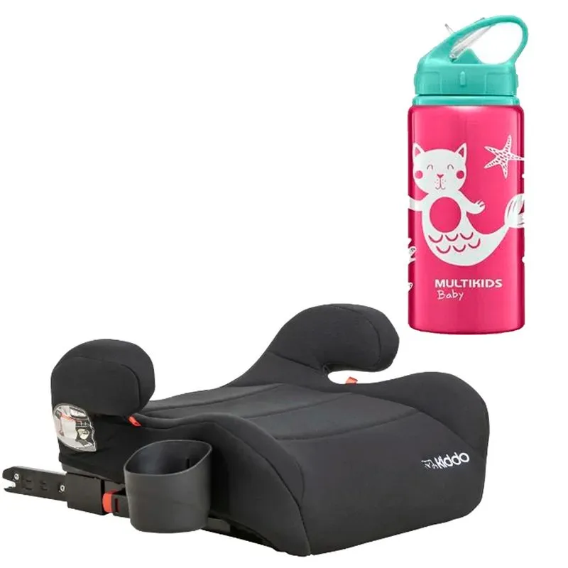 Assento Booster Fika+ Kiddo Com Garrafinha De Alumínio Rosa