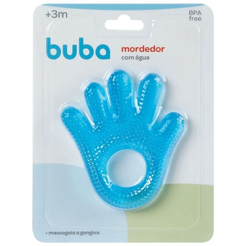 Mordedor Com Água Mãozinha Azul - Buba