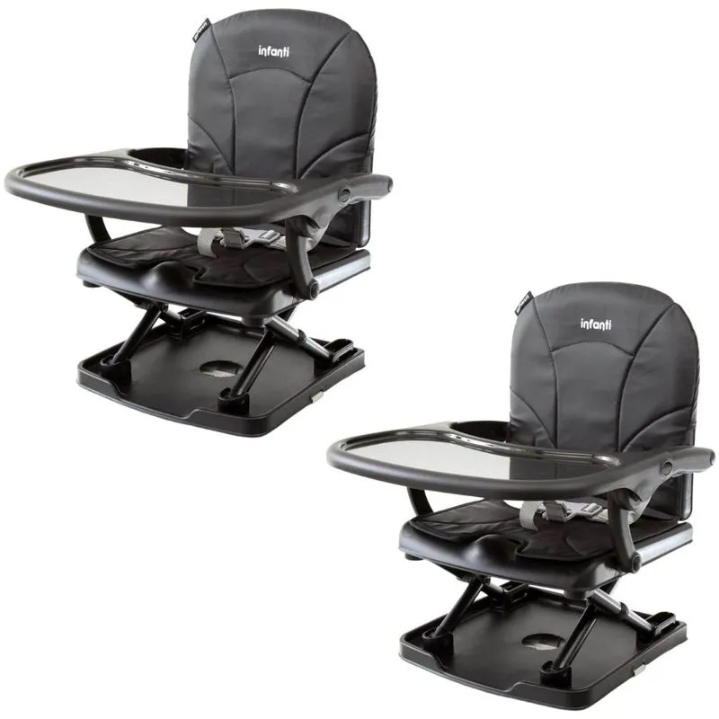Cadeiras De Refeição Portátil Toast Black 2 Unid - Infanti