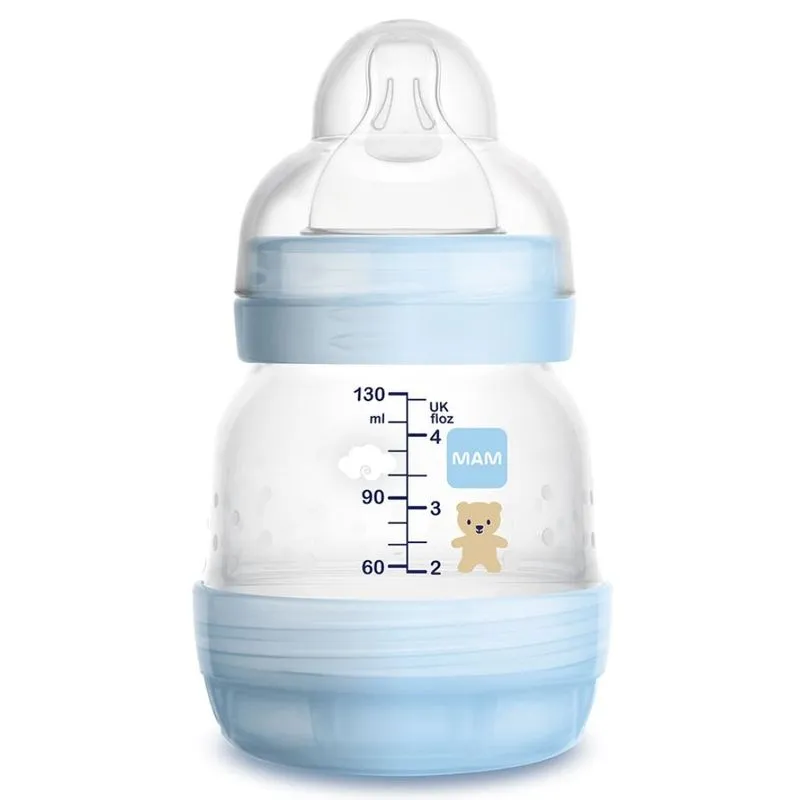 Mamadeira Easy Start Ursinho Azul (0+ M) 130 Ml - Mam