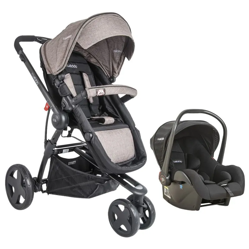Carrinho Compass Iii Cappuccino Com Bebe Conforto - Kiddo
