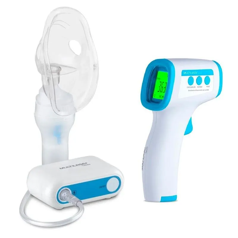 Inalador Compressor Com Termômetro Digital Multilaser