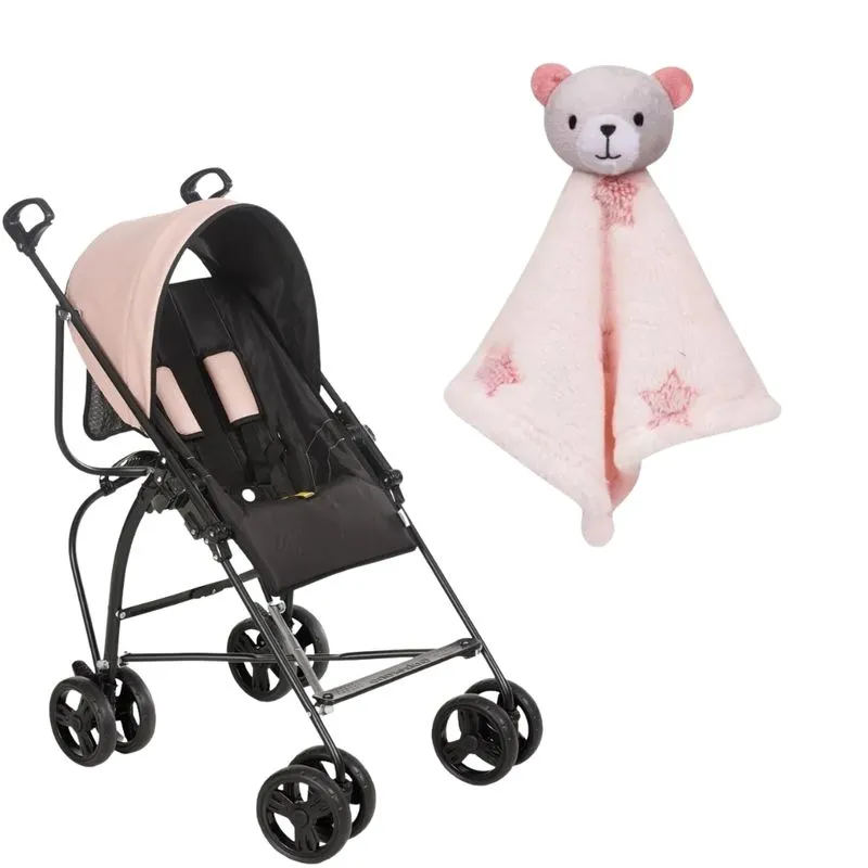 Carrinho Campora Galzerano Com Naninha Urso Rosa -buba