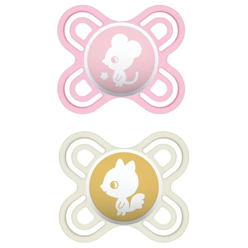 Chupeta Perfect Start Rosa Animais (0-2m) - Mam