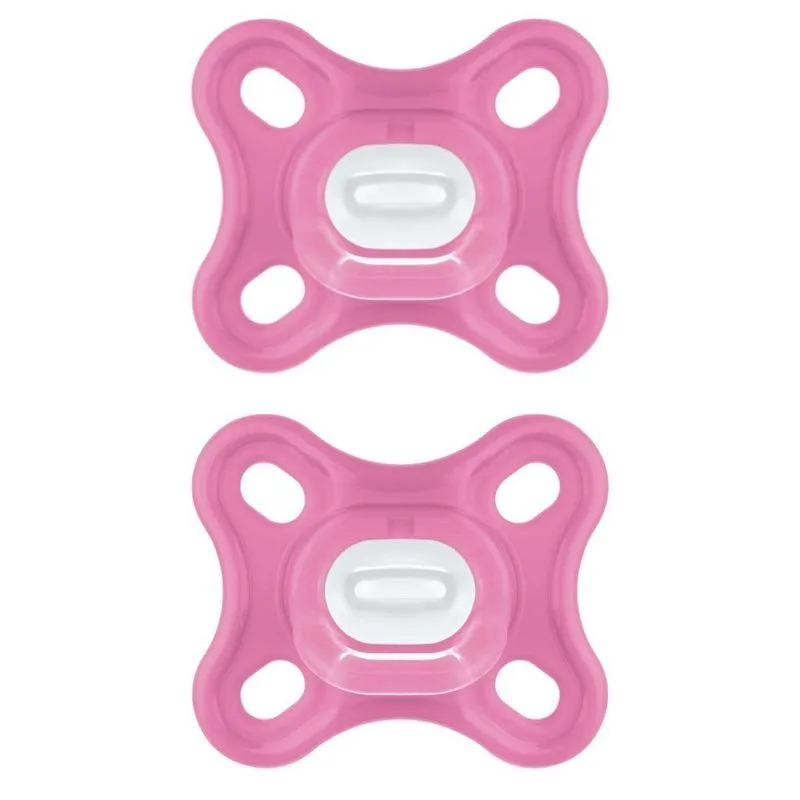 Chupeta De Silicone Comfort Rosa (0-2m) - Mam