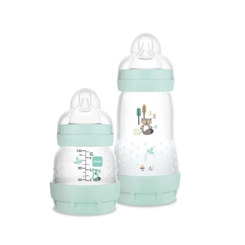 Mamadeira Dupla Easy Start Set Verde Guaxinim - Mam