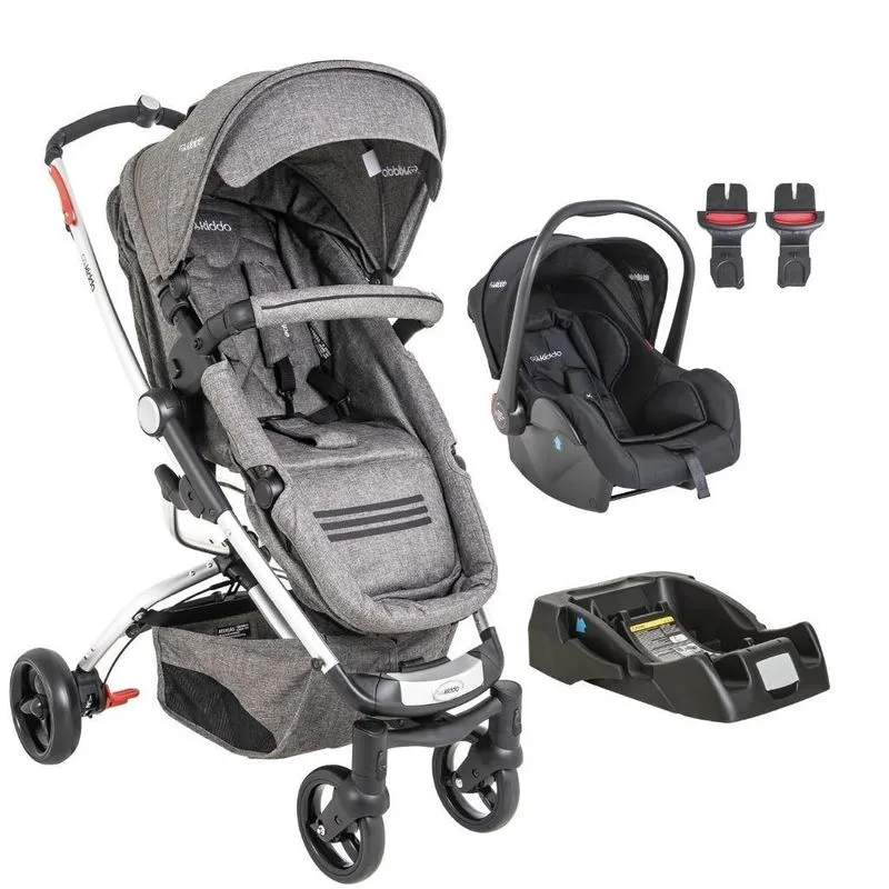 Kit Travel System Eclipse Melange Grafite Com Base - Kiddo
