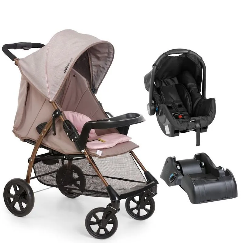 Carrinho 2 Em 1 San Remo Chocolate Com Base - Galzerano