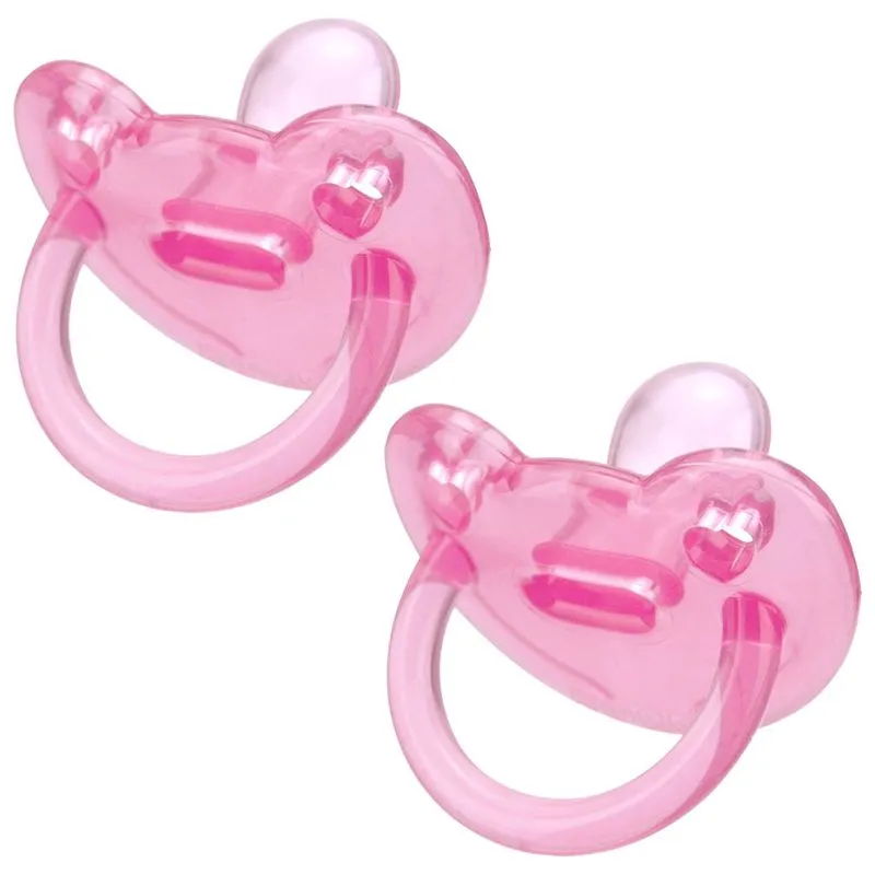 Kit 2 Chupetas Soft Silicone Rosa (0-6m) Tam.1 - Kuka