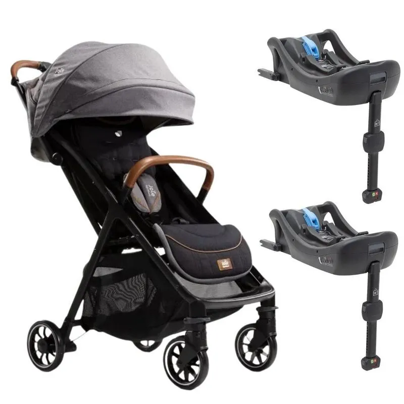 Carrinho De Bebê Parcel Com 2 Bases Isofix Bebê Conforto