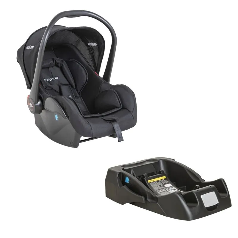Bebê Conforto Preto Com Base Para Carrinho Sprint - Kiddo