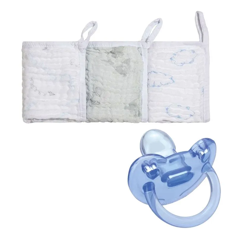 Paninho De Boca Bamboo - Papi Mami E Chupeta Soft Silicone