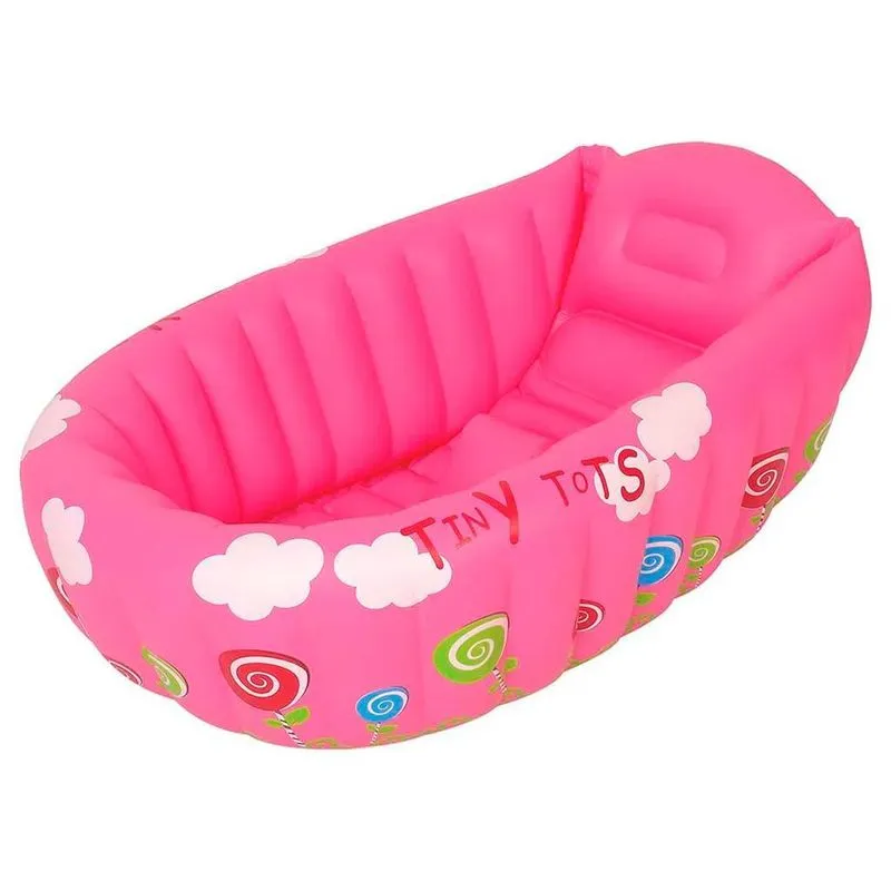 Banheira Inflável De Bebê Rosa - Mor
