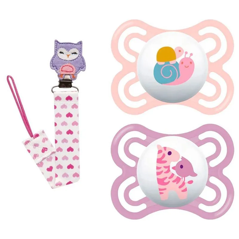 Kit Chupeta Perfect 0-6 M - Mam Com Prendedor - Buba