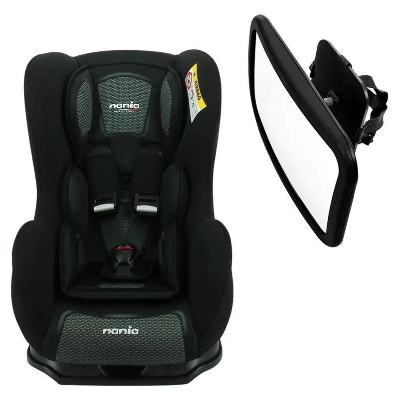 Kit Cadeira Para Auto Com Espelho Retrovisor Banco Traseiro