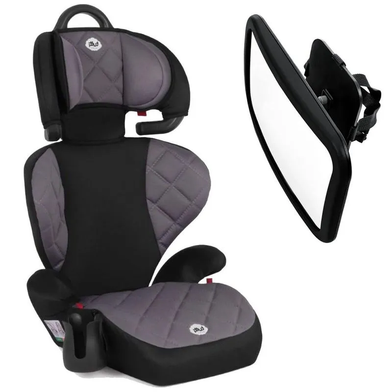 Kit Cadeira Para Auto Com Espelho Retrovisor Banco Traseiro