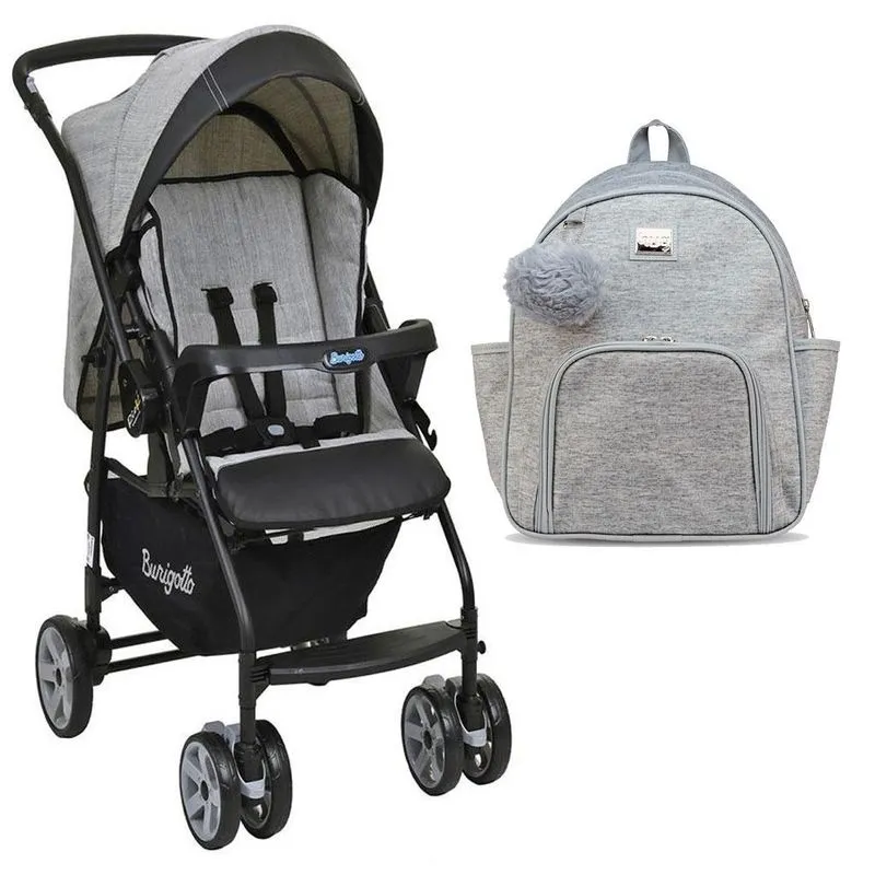 Carrinho De Bebê Rio K - Burigotto Com Mochila Maternidade
