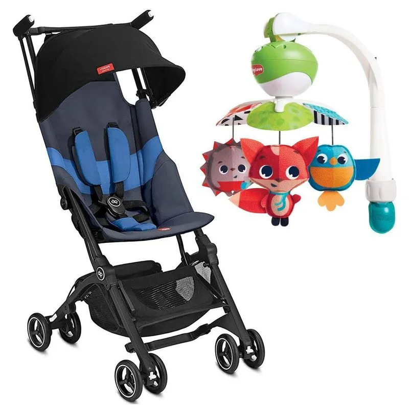 Kit Carrinho De Bebê Pockit+ E Móbile Take Along Meadow
