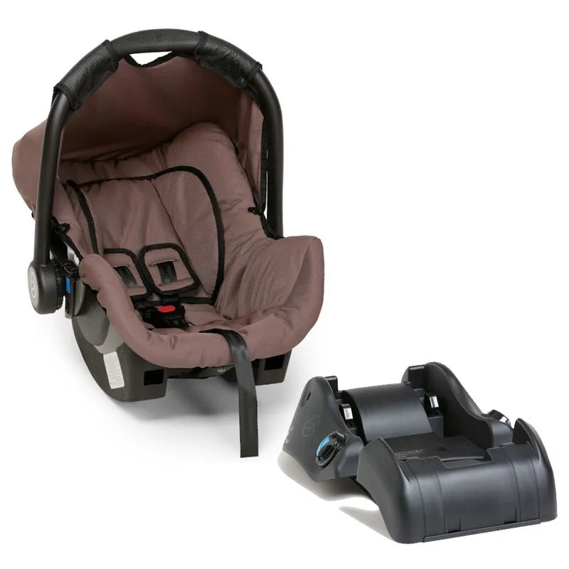 Kit Bebê Conforto Grid Chocolate (0 A 13 Kg) Com Base