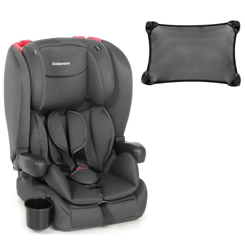 Cadeira Automóvel Mib Grafite + Protetor Solar Stretch Black