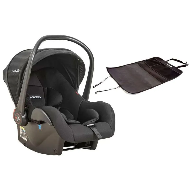 Bebê Conforto Casulo Preto + Protetor Banco Dianteiro