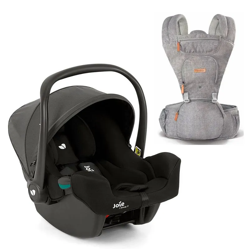 Kit Bebê Conforto I-snug Shale Com Canguru Para Bebê Hipseat