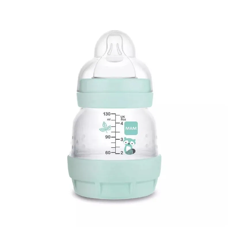 Mamadeira Easy Start Guaxinim Verde (0+ M) 130 Ml - Mam