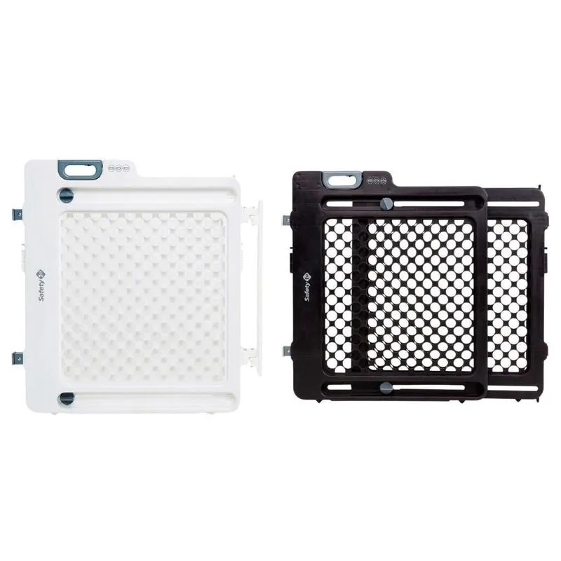 Kit 2 Grades De Porta Stop Gate White E Black - Safety 1st