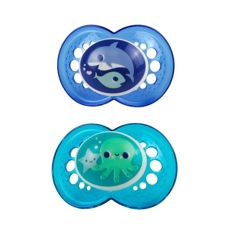 Chupeta Azul (6+ Meses) Embalagem Dupla - Mam