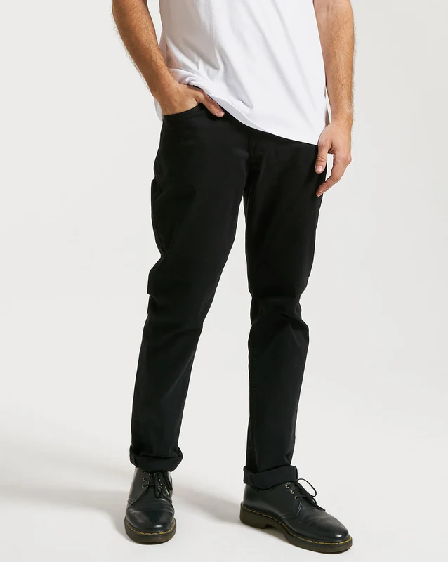 Calça Volcom Vorta Sarja Preta 38 / PRETO