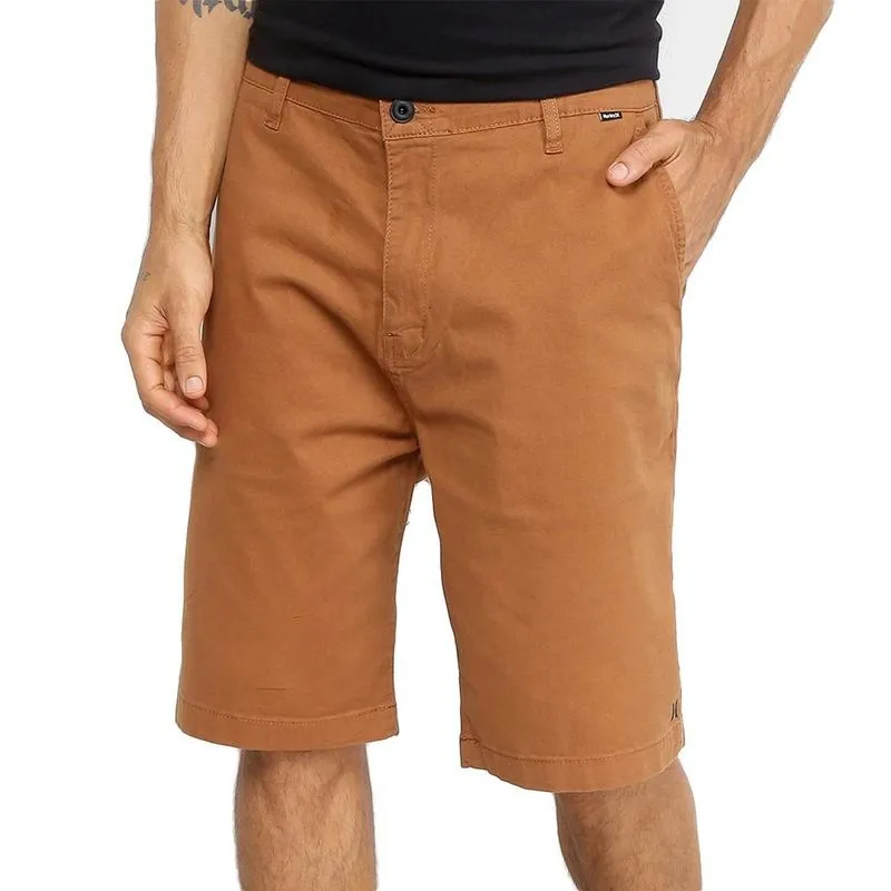 Bermuda Hurley Walk Inside SM23 Masculina Mostarda 42 / marrom