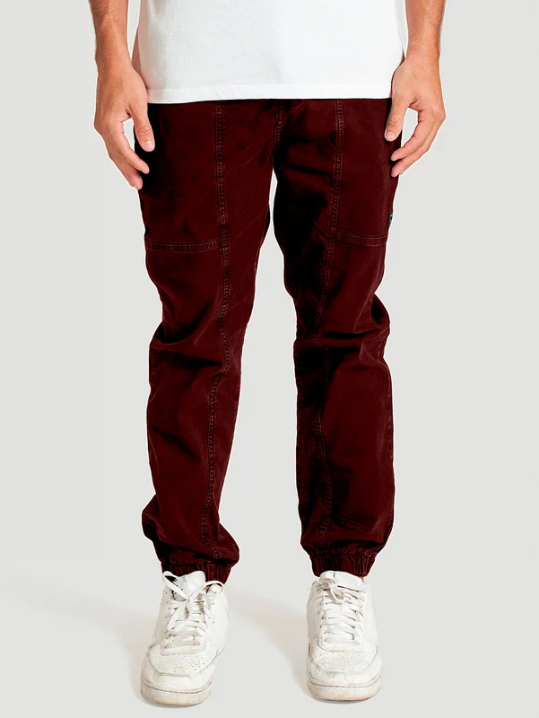 Calça Sarja Jogger Hurley Laces Vinho 38 / VINHO