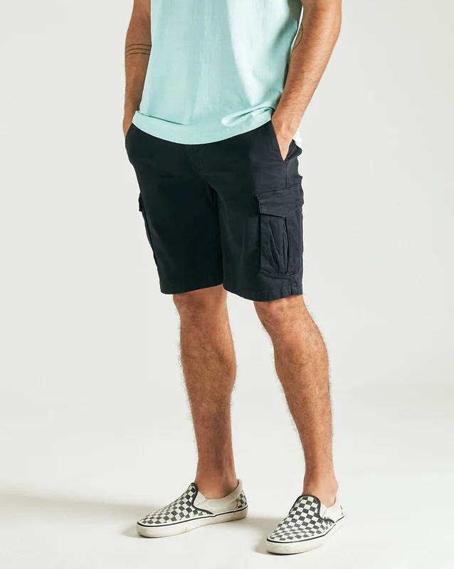 Bermuda Jeans Volcom Bevel Cargo Preta 46 / Preto