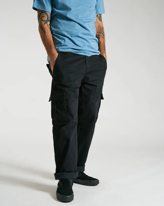 Calça Volcom Stranger Cargo Sarja Preta 48 / PRETO