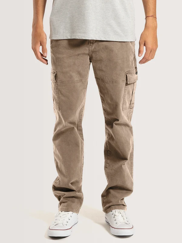 Calça Sarja Areia Hang Loose Cargo M / AREIA