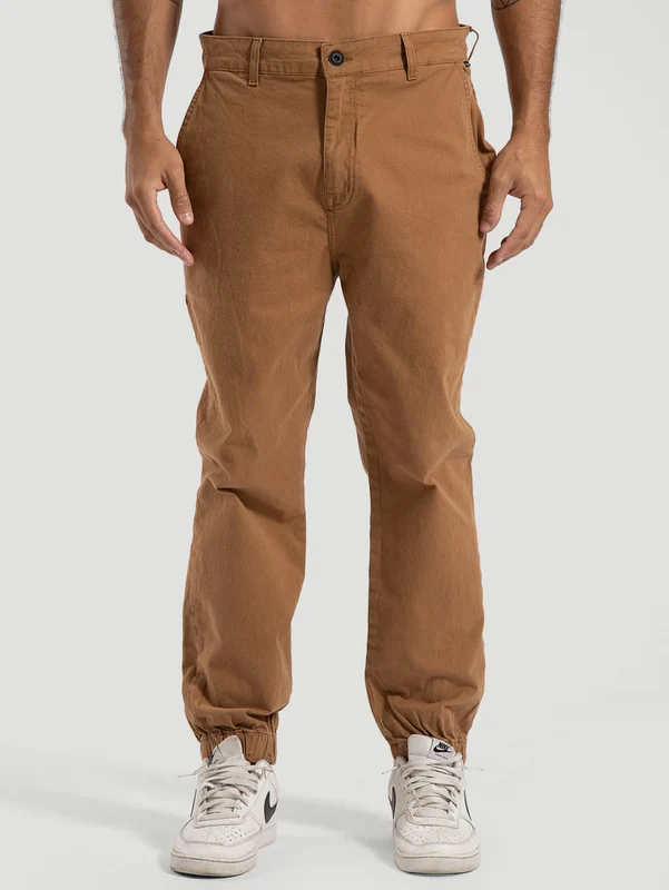 Calça Sarja Hurley Front Ocre 38
