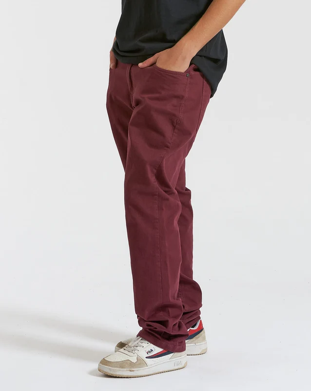 Calça Jeans Volcom Solid Colors Vorta Vinho 38 / VINHO