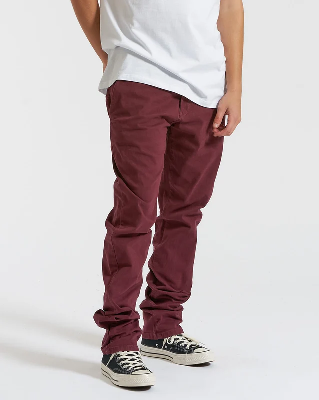 Calça Volcom Classic Chino Vinho 46 / VINHO