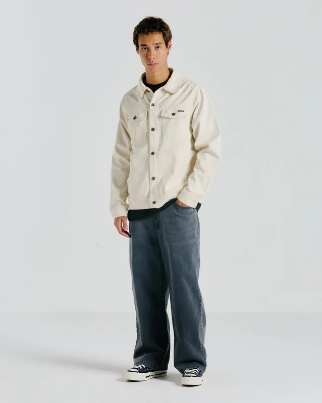 Jaqueta Jeans Volcom Solid Colors Off White GG / Off White