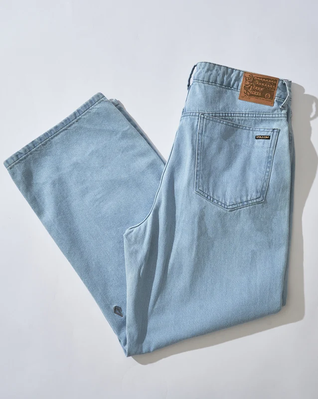 Calça Jeans Volcom Clear Blue Billow 38 / Azul