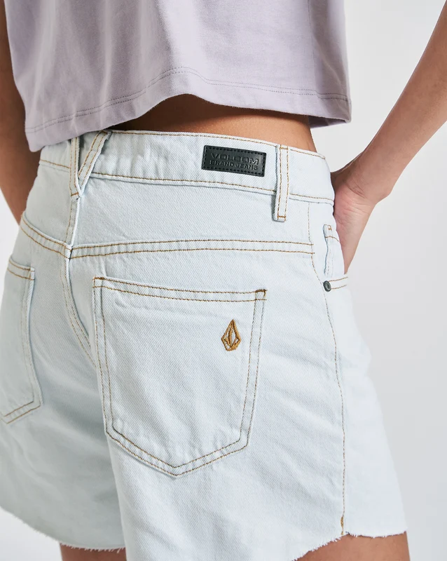 Shorts Volcom 1991 Stoned Short Delave Azul 42 / Azul